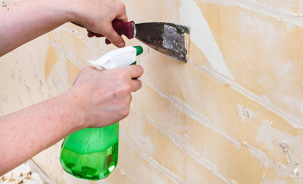 how to remove painted wallpaper from wall