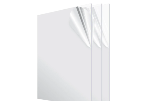 3 plexiglass acrylic sheets