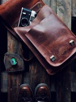 various leather goods