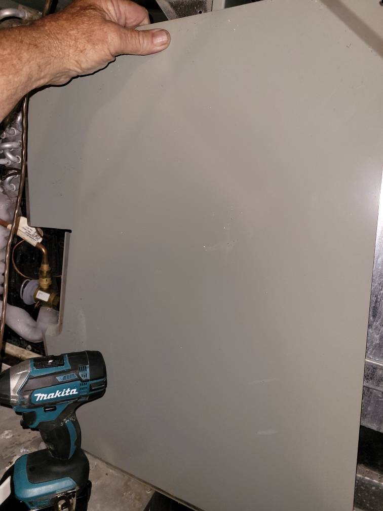 removing screws on back panel