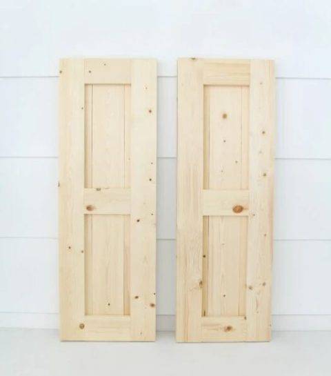 diy wood shutters