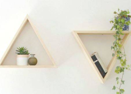 triangle shelves