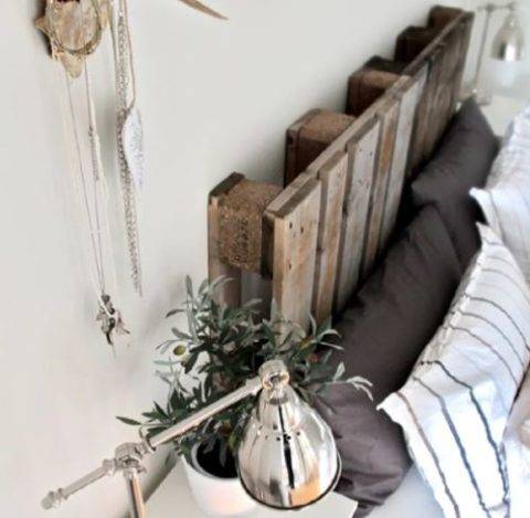 wood pallet headboard