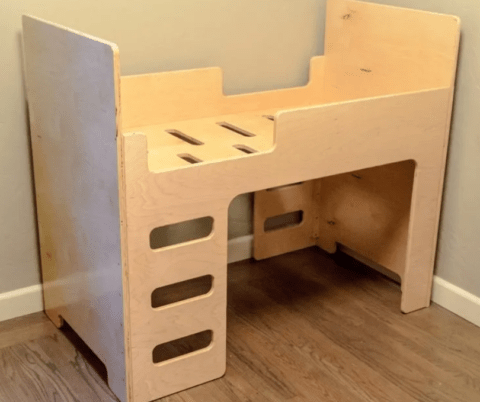 diy wooden toddler bed