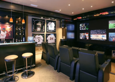 las vegas sportsbook themed man cave