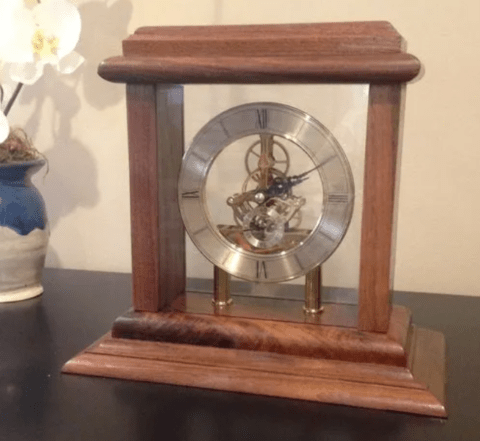 wooden clock case