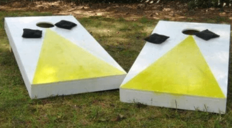 diy wooden cornhole set