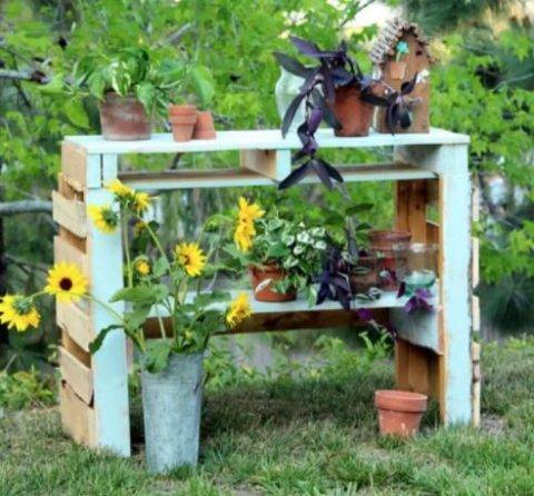 diy potting bench