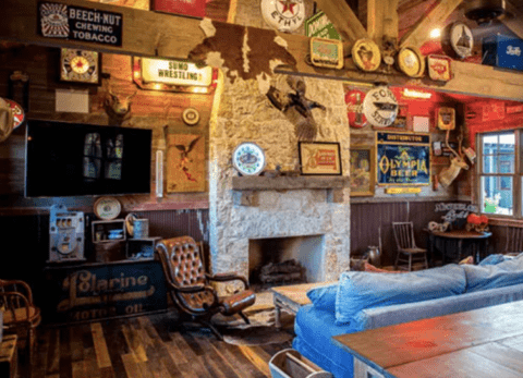 country ranch themed man cave