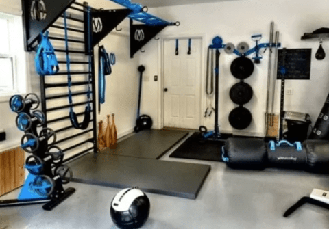 garage gym man cave