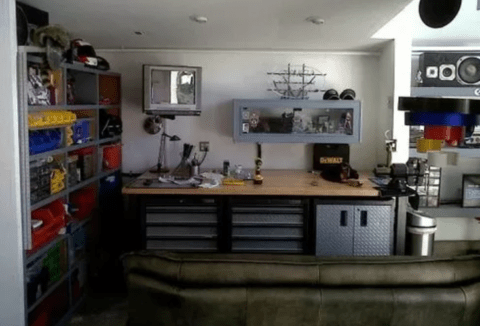 workshop themed man cave