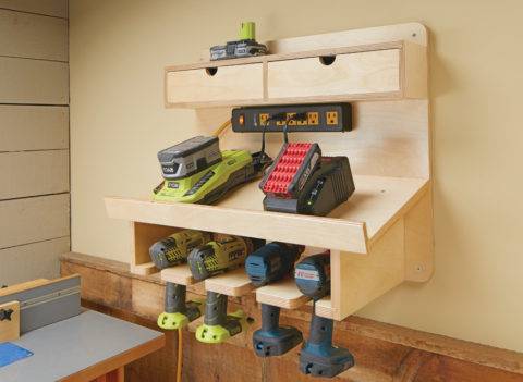 power tool charging station