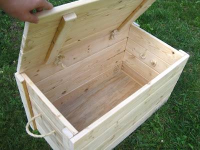 wood storage box