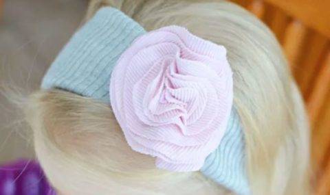 flower headband sewing project