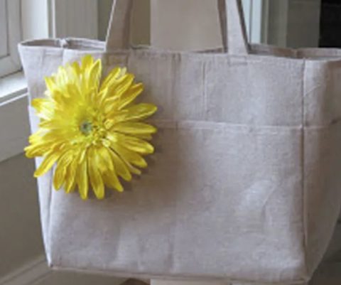 cloth tote bag sewing project
