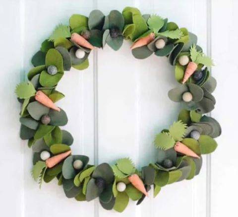 spring wreath sewing project