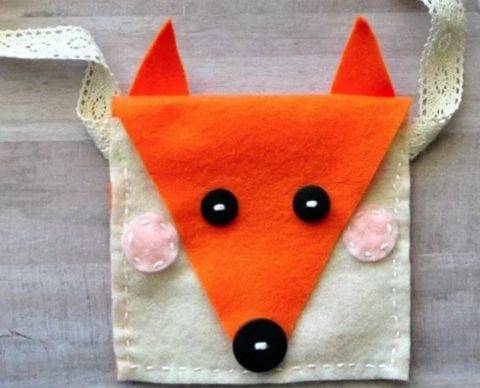 fox purse sewing project