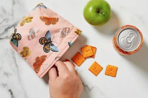 reusable snack bag sewing project