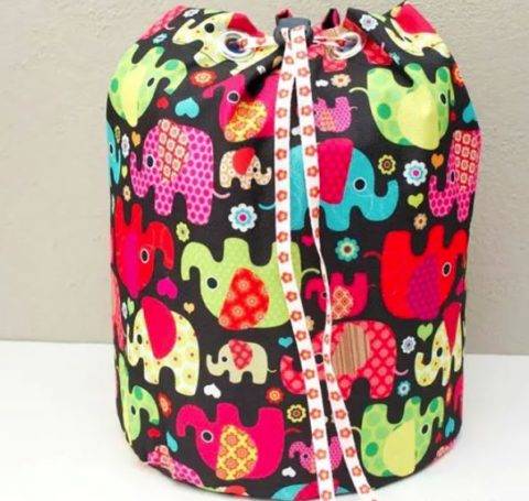 drawstring bag sewing project