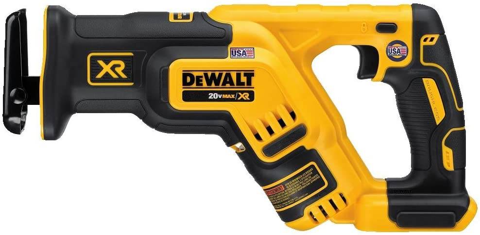 Stock picture of cordless reciprocating saw from DeWalt.