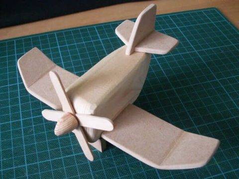 wooden airplane