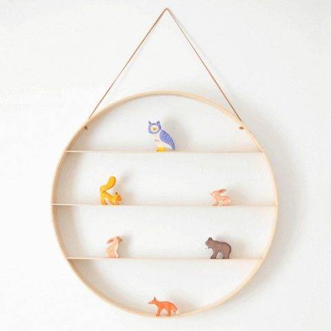 circular hanging shelf