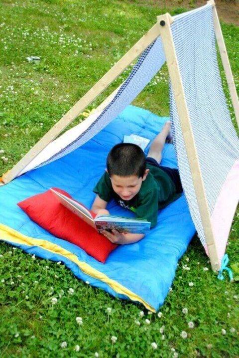 wooden tent for kids