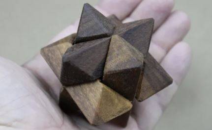 wooden star puzzle