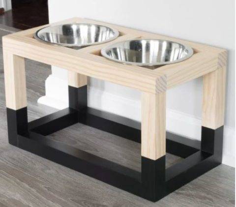 raised pet bowl feeder