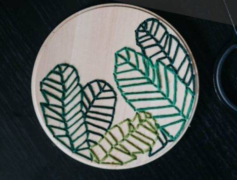 wood embroidery