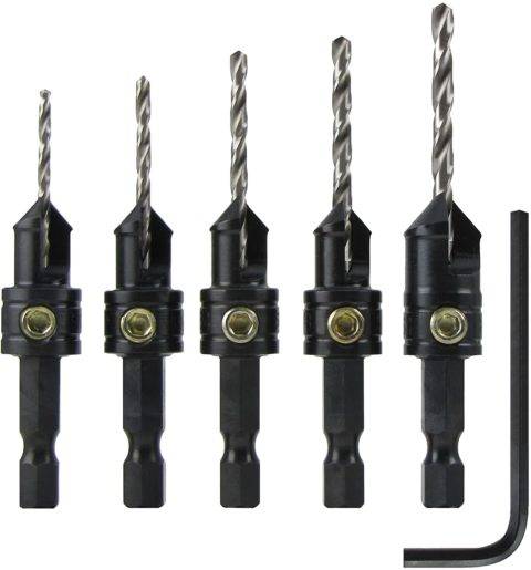 Snappy Tools Quick-Change Countersink Drill Bit Set