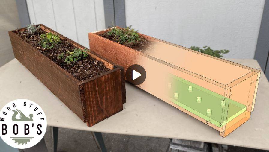 DIY herb planter box
