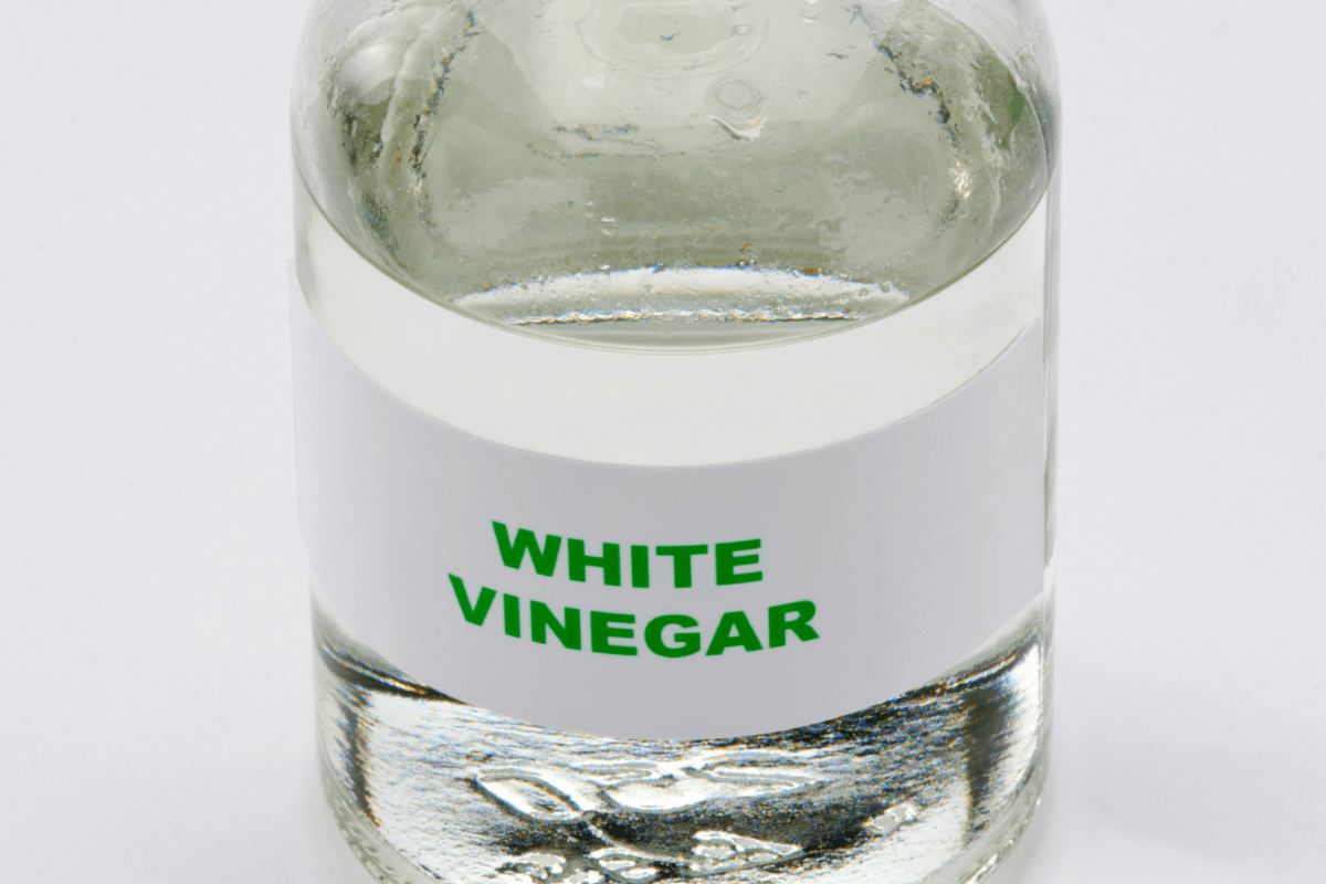 white vinegar close up