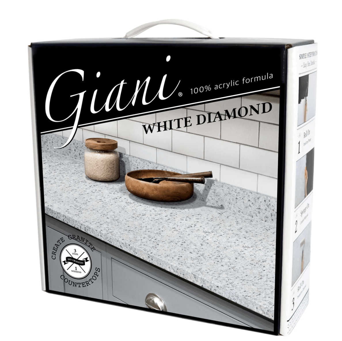 Giani countertop kit white diamond product photo.