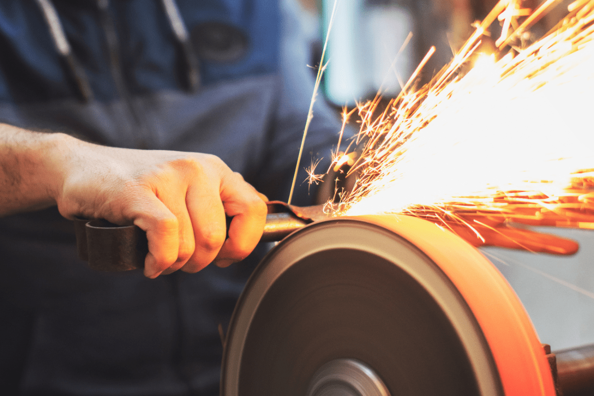 belt sander knife sharpening