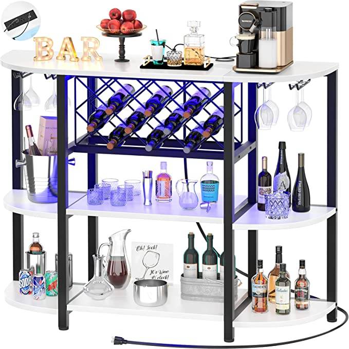 home bar setup product shot amazon with lights