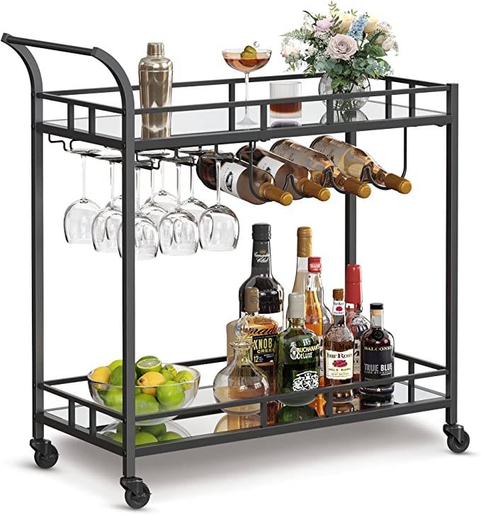 bar cart product shot from amazon