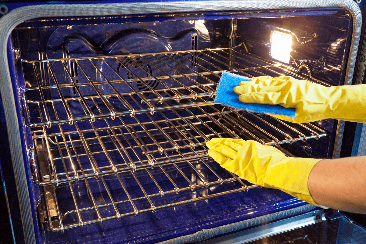 cleaning oven racks