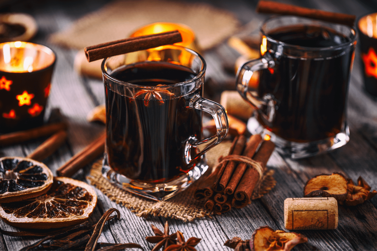 hot mulled wine