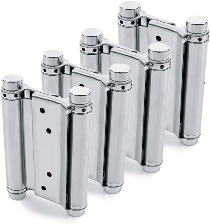 Stock product photo of double-acting spring hinges.