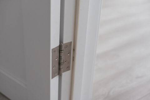 Door hinges. Hinges for wooden doors in the interior. High quality photo