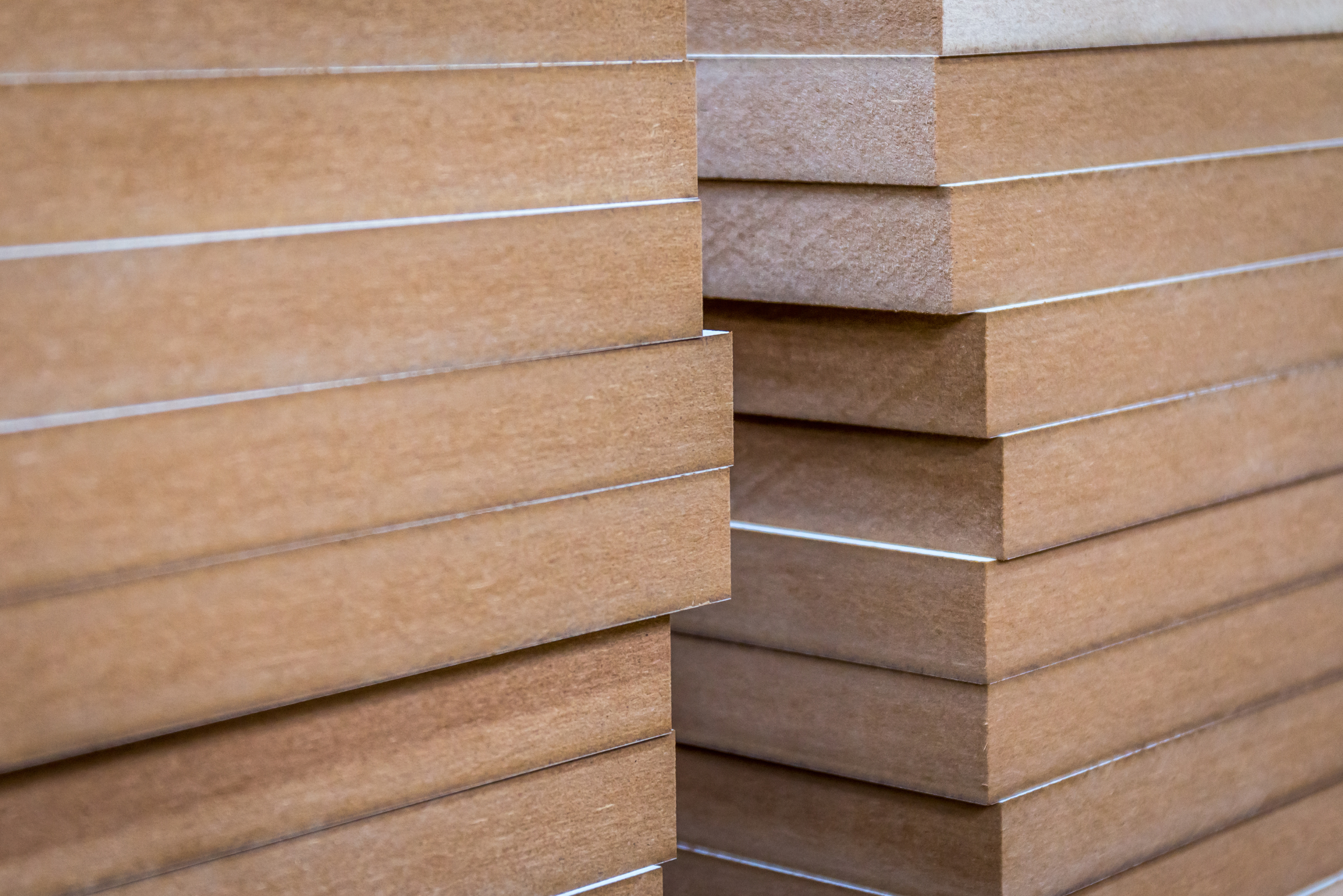 Stack of MDF boards