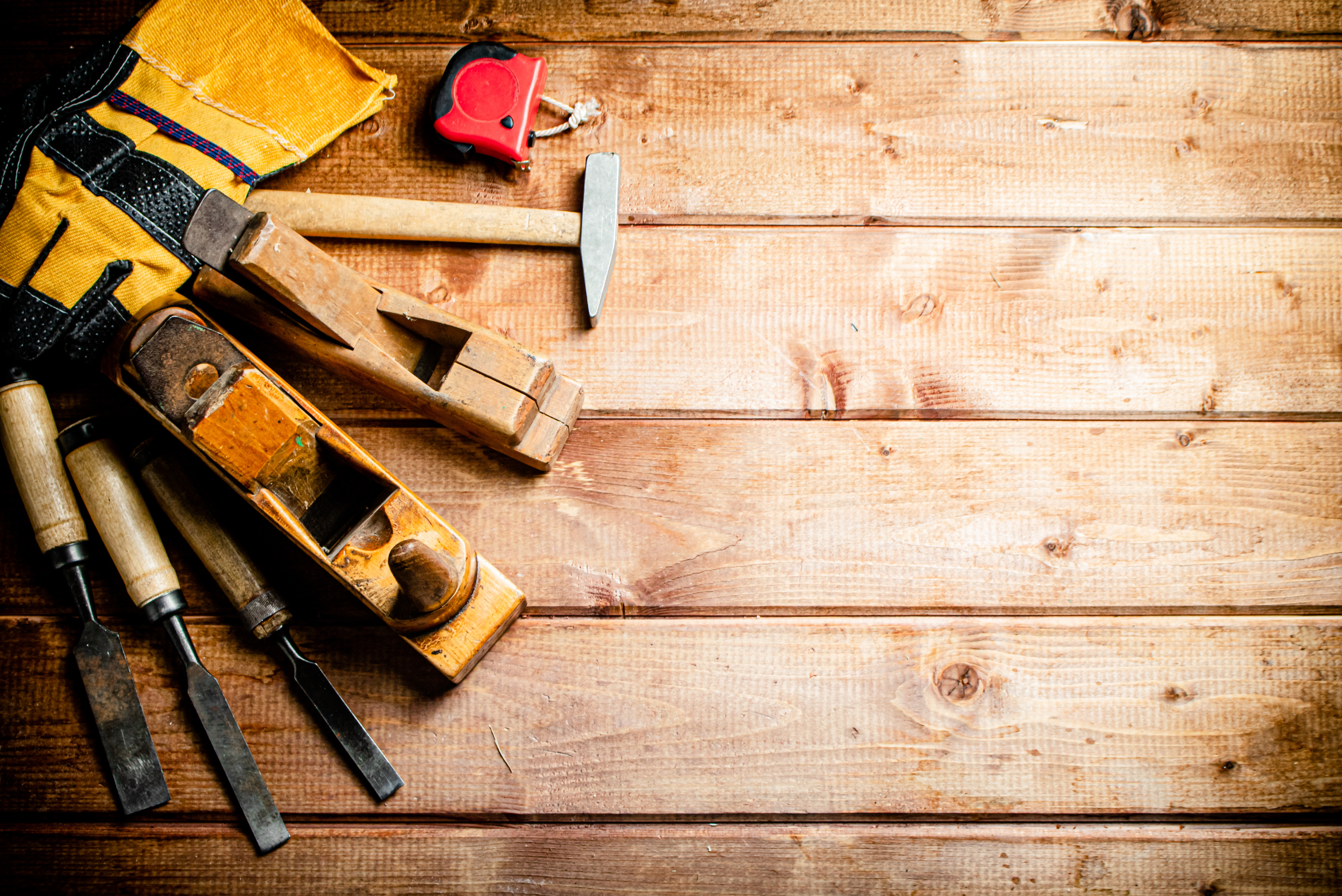 Assortment of wood working tools