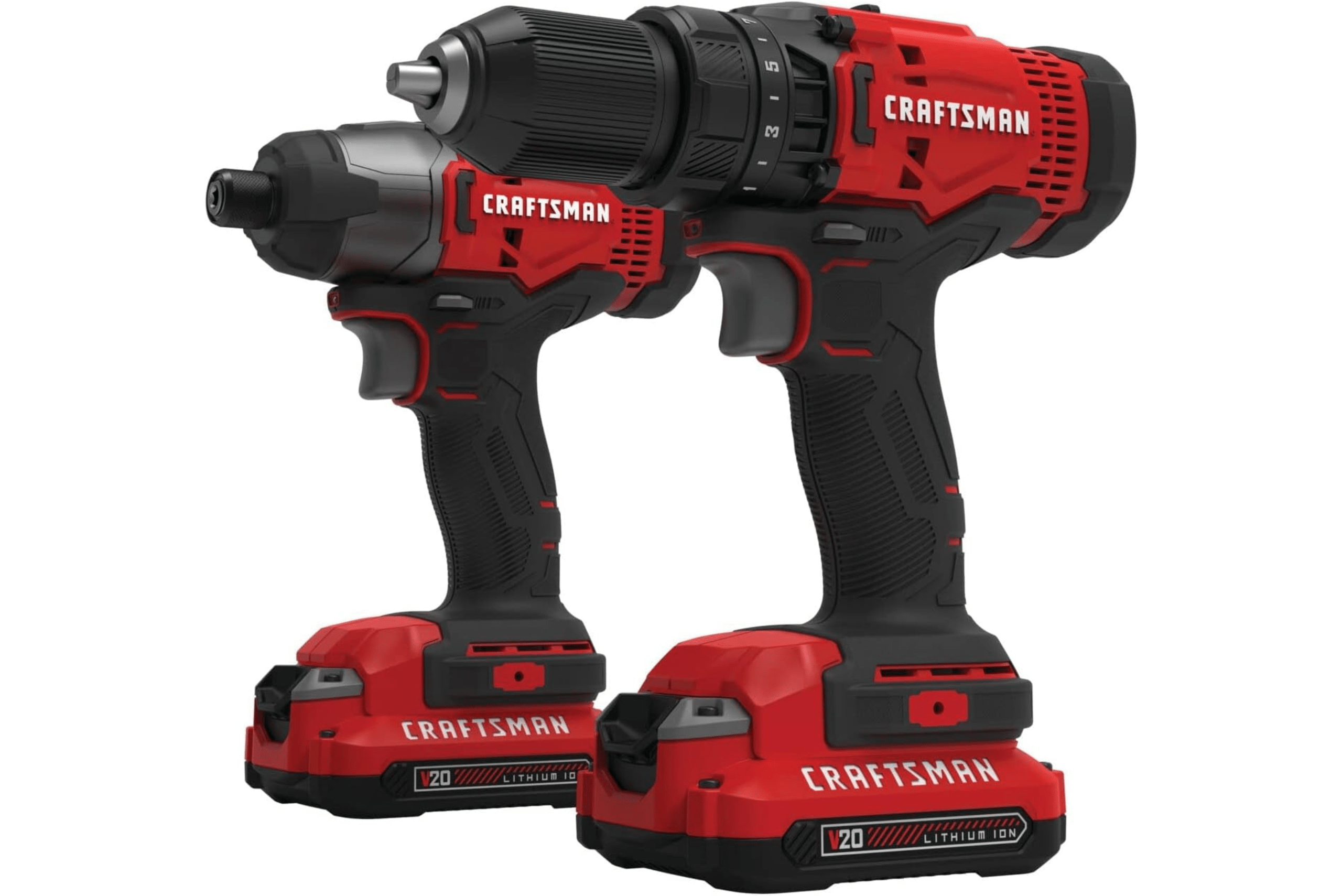 A product photo of Craftsman impact driver and drill.