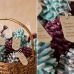 pinecone fire starters in gift basket