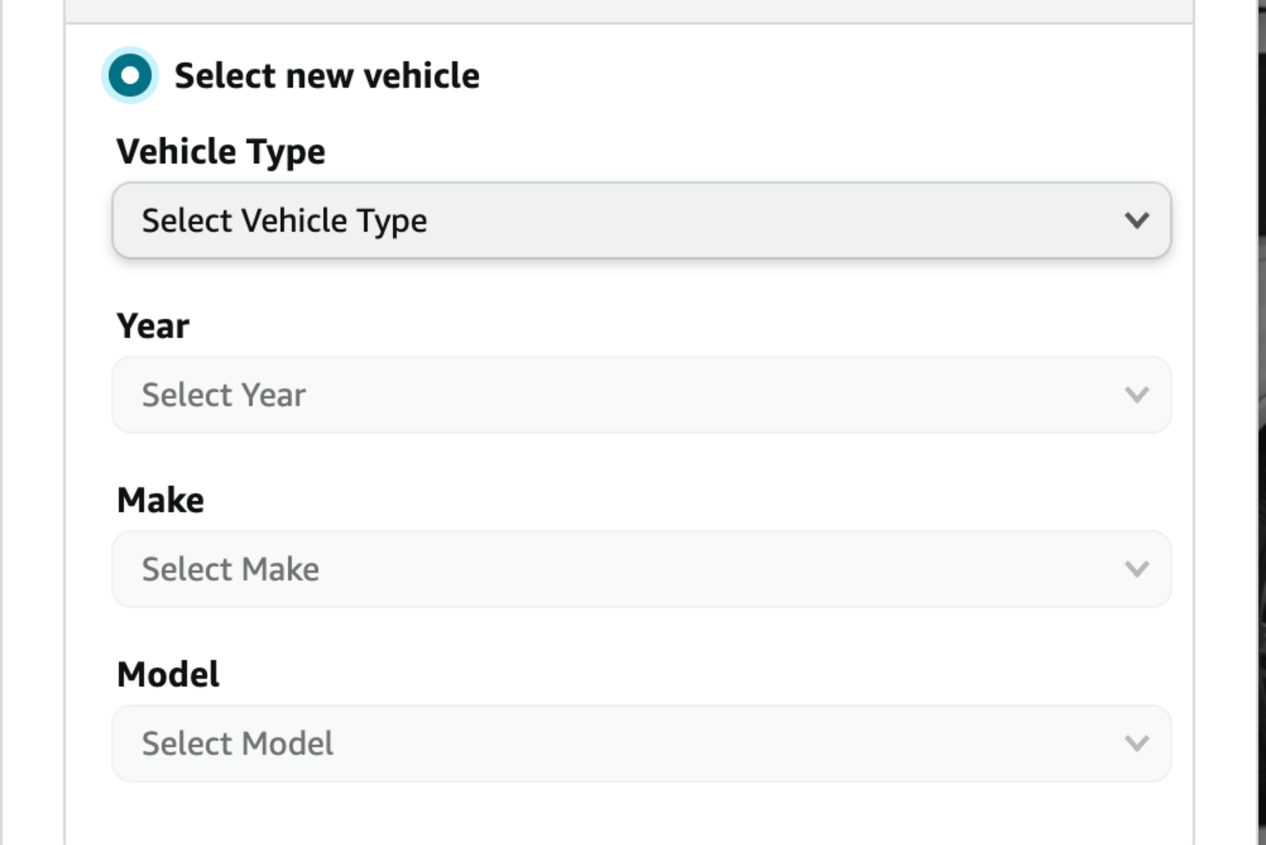 A list of specifications for determining vehicle fit.