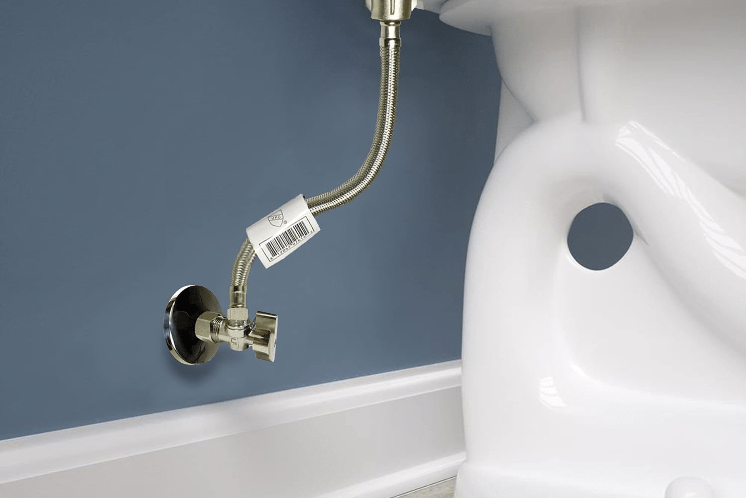 Toilet water shutoff valve.