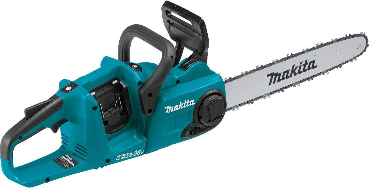 Makita battery chainsaw.