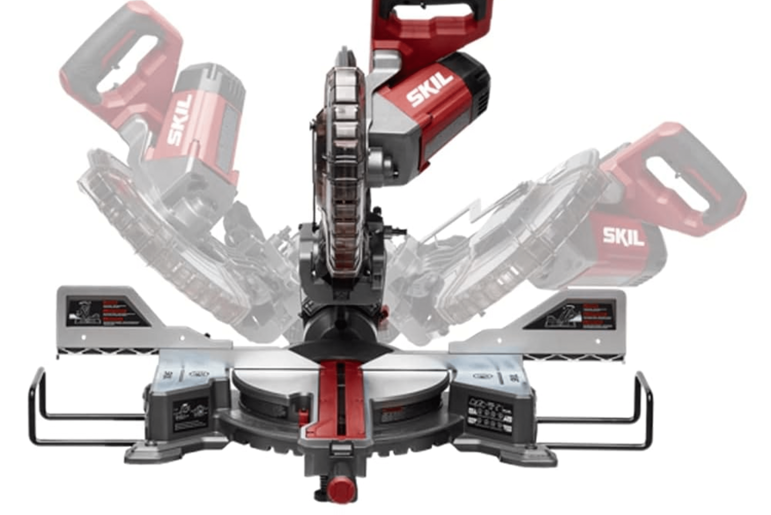 Product image of Skil double-bevel miter saw.