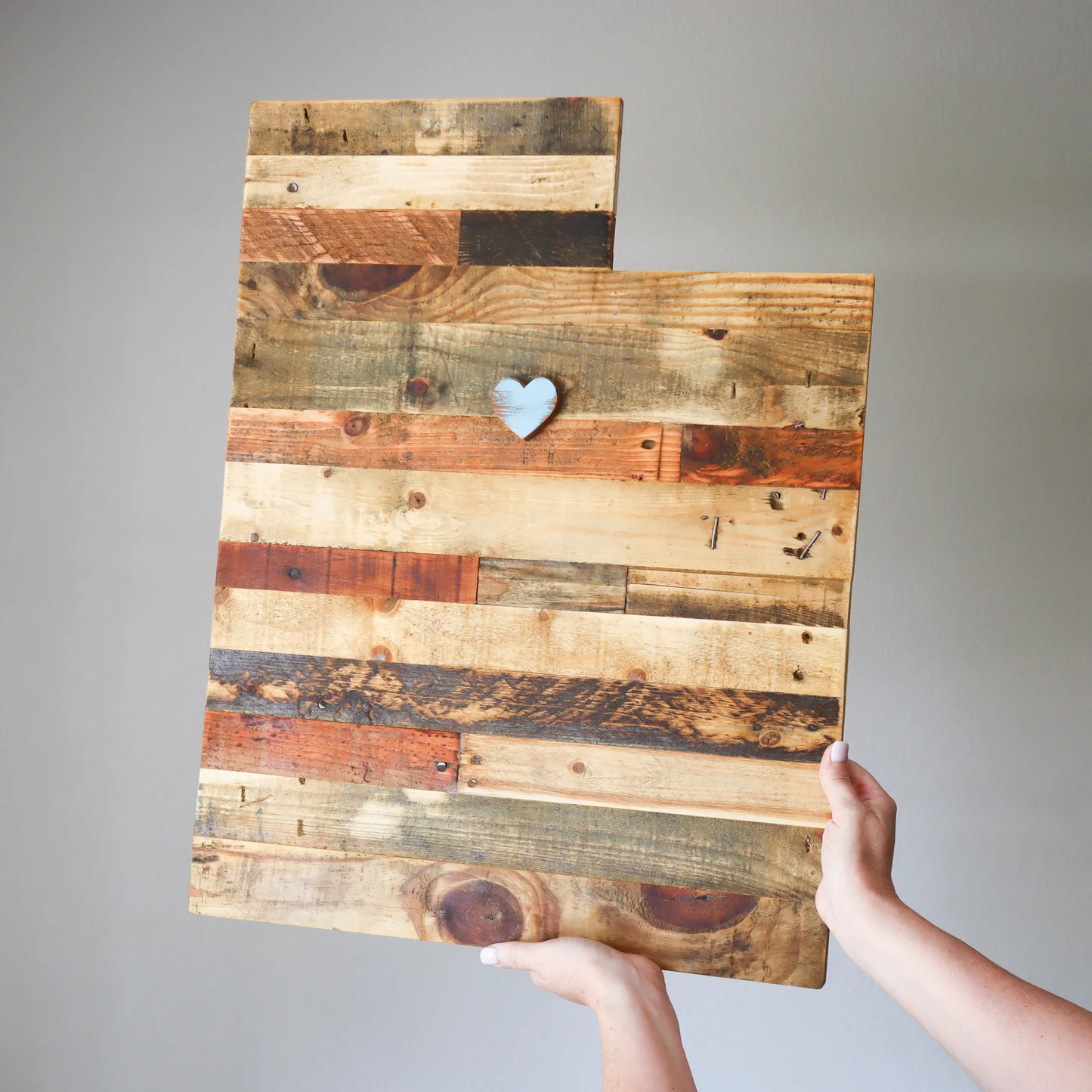 Art made from pallets.